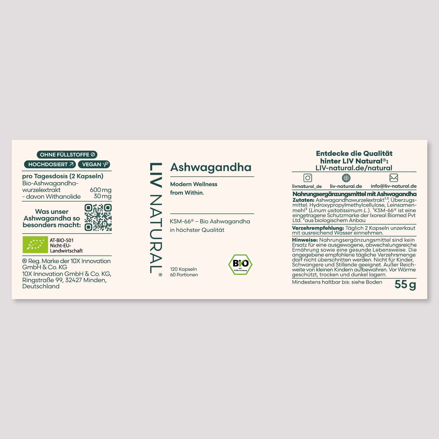 Bio Ashwagandha Kapseln