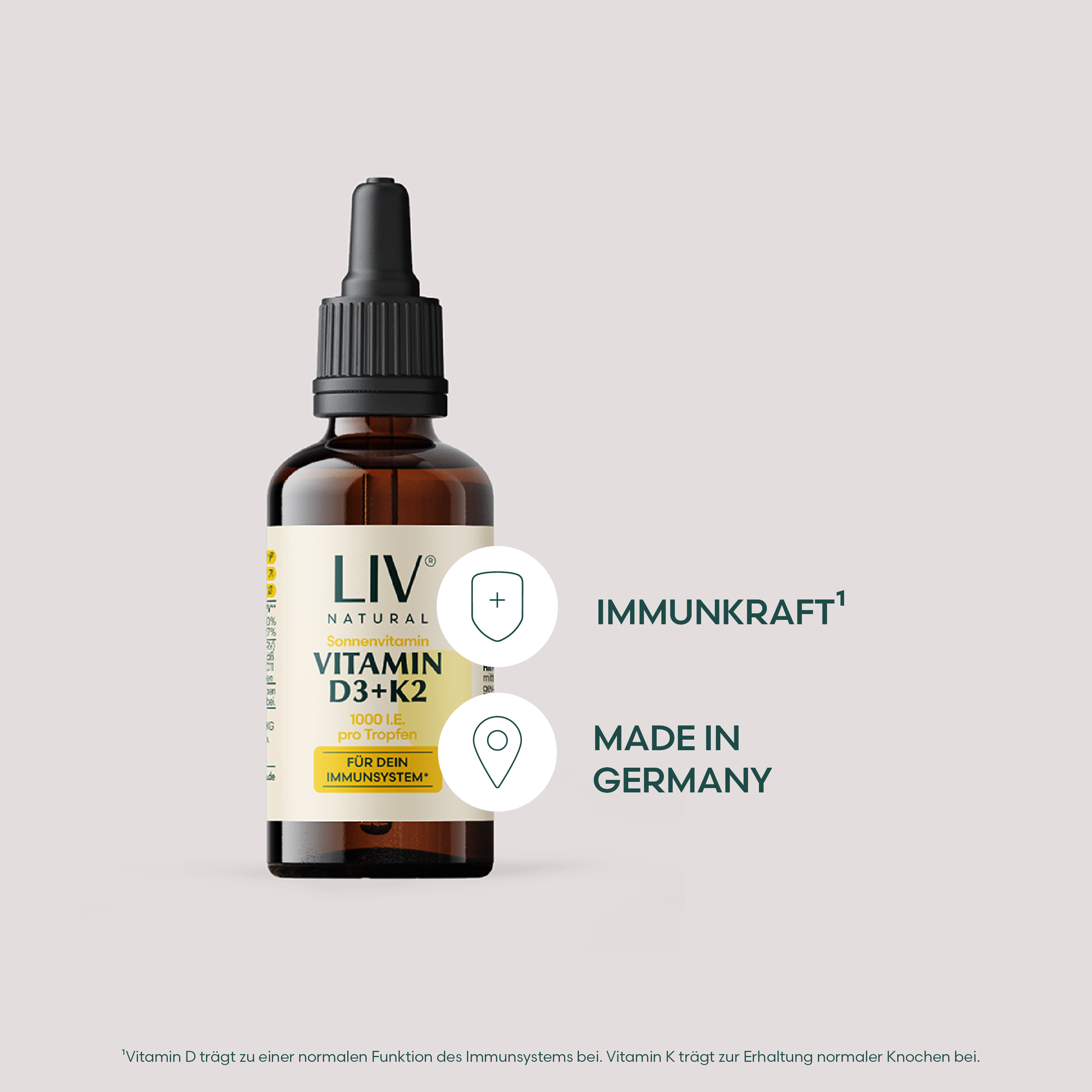 Vitamin D3 + K2 Tropfen