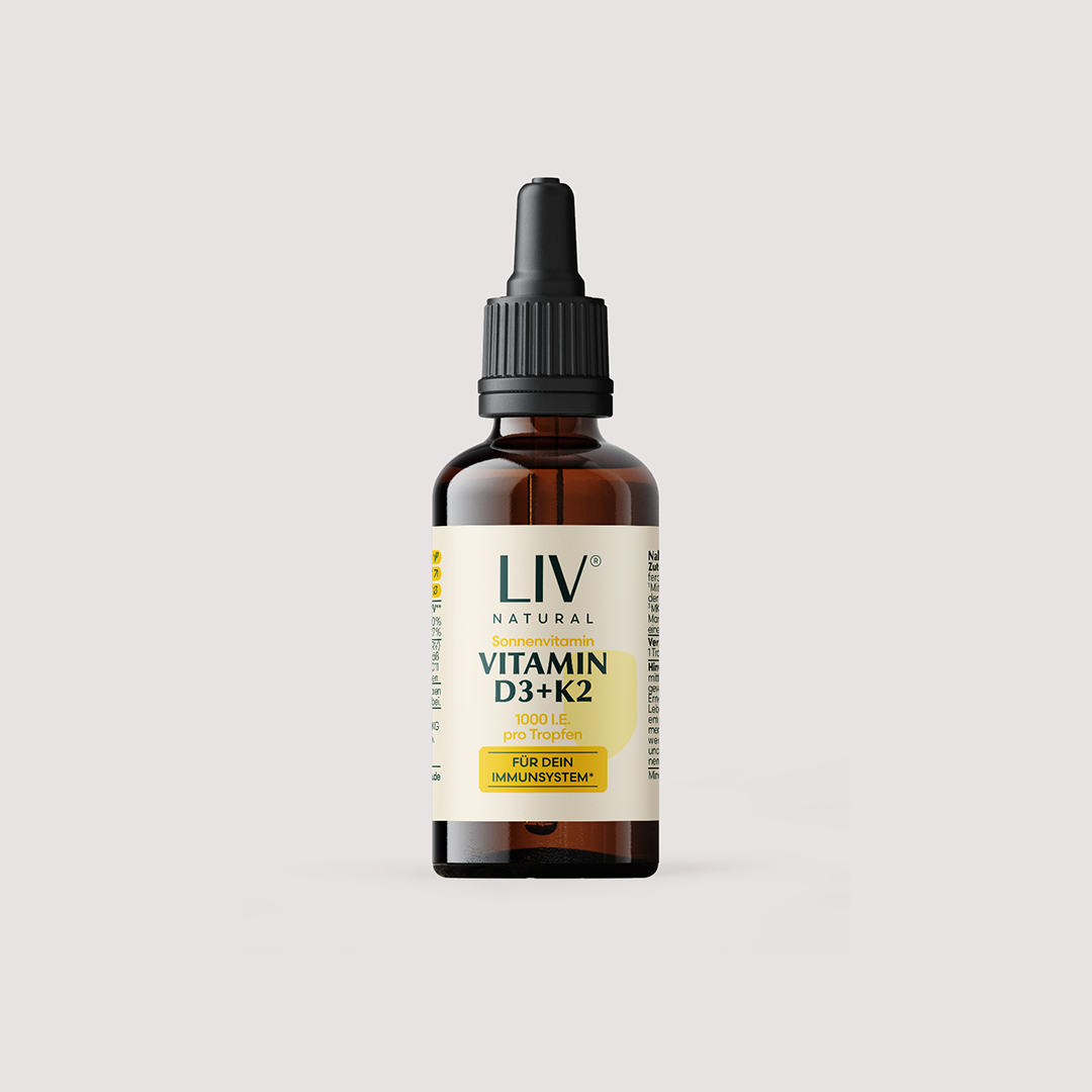 Produktbild Vitamin D3 + K2 Tropfen – hochwertiges Nahrungsergänzungsmittel für Frauen